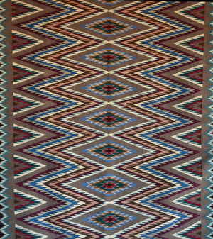 Eye Dazzler Navajo Weaving : 3435 : 49" x 60" (4'1" x 5')