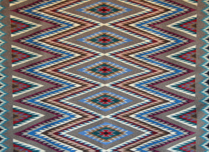 Eye Dazzler Navajo Weaving : 3435 : 49" x 60" (4'1" x 5')