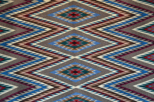 Eye Dazzler Navajo Weaving : 3435 : 49" x 60" (4'1" x 5')