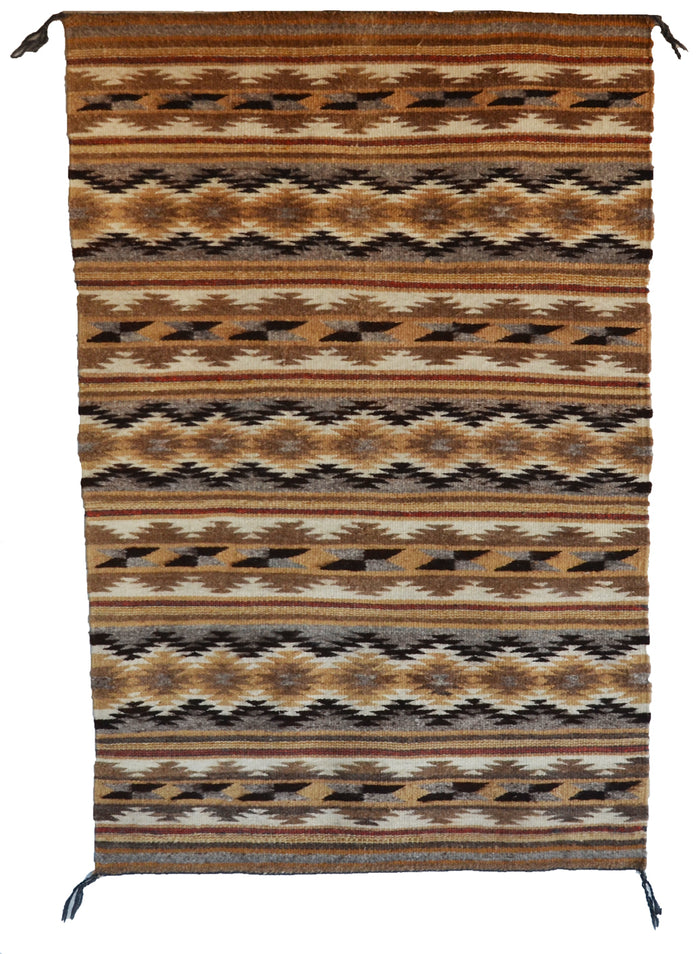 Chinle Double Navajo Saddle Blanket : 3437 : 30" x 46" (2'6" x 3'10")