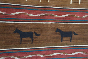 Pictorial Navajo Weaving : GH : Churro 1751 : 29" x 44" (2'4" x 3'8")