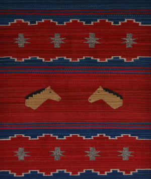 Pictorial Navajo Weaving : GH : Churro 1753 : 22.5" x 31.5" (1'10.5" x 2'7.5")