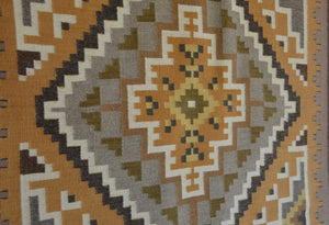 Three Turkey Ruin Navajo Rug : Helen Bia : Churro 1755 : 37" x 62" (3'1" x 5'2")