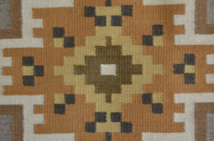 Three Turkey Ruin Navajo Rug : Helen Bia : Churro 1755 : 37" x 62" (3'1" x 5'2")