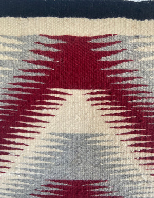 Throw Navajo Weaving : 3433 : 13" x 21" (1'1" x 1'9")