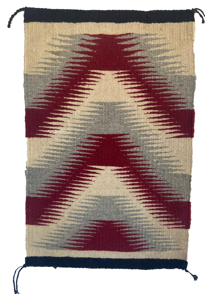 Throw Navajo Weaving : 3433 : 13" x 21" (1'1" x 1'9")