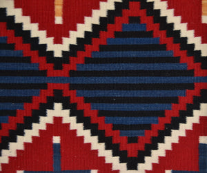 Serape Variant : Navajo Rug:  Elsie Bia : Churro 1752 : 24" x 36" (2' x 3')