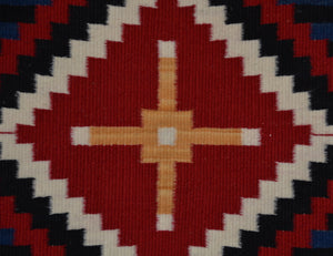 Serape Variant : Navajo Rug:  Elsie Bia : Churro 1752 : 24" x 36" (2' x 3')