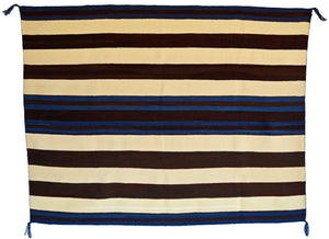 1st Phase Chief Blanket : Navajo Rug : Lucie Marianito : Churro 1756 : 47" x 62" (3'11" x 5'2")