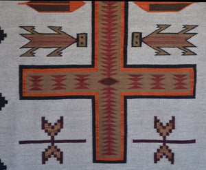 Crystal Pictorial  : Navajo Rug : Geraldine Phillips : Churro 1761 : 46" x 86" (3'10" x 7'2")