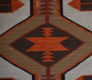 Crystal Pictorial  : Navajo Rug : Geraldine Phillips : Churro 1761 : 46" x 86" (3'10" x 7'2")