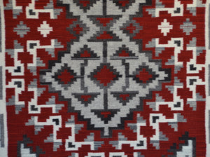 Ganado Navajo Rug : Elsie Bia : Churro 1762 : 41" x 60" (3'5" x 5")