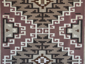 Two Grey Hills Navajo Rug : Irene Bia : Churro 1766 : 42" x 66" (3'6" x 5'6")