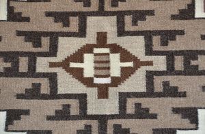 Two Grey Hills Navajo Rug : Irene Bia : Churro 1766 : 42" x 66" (3'6" x 5'6")