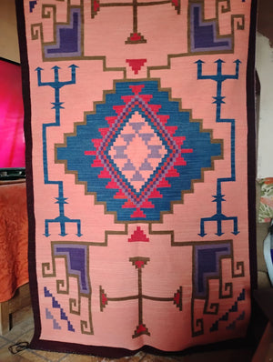 Crystal Navajo Rug : Geraldine Phillips : Churro 1767 : 42" x 73" (3'6" x 6'1")