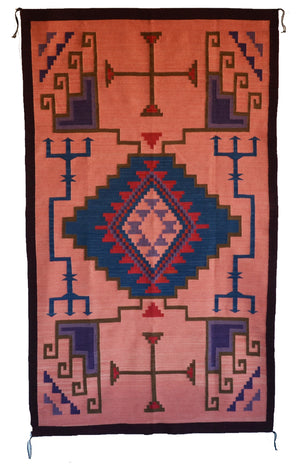 Crystal Navajo Rug : Geraldine Phillips : Churro 1767 : 42" x 73" (3'6" x 6'1")