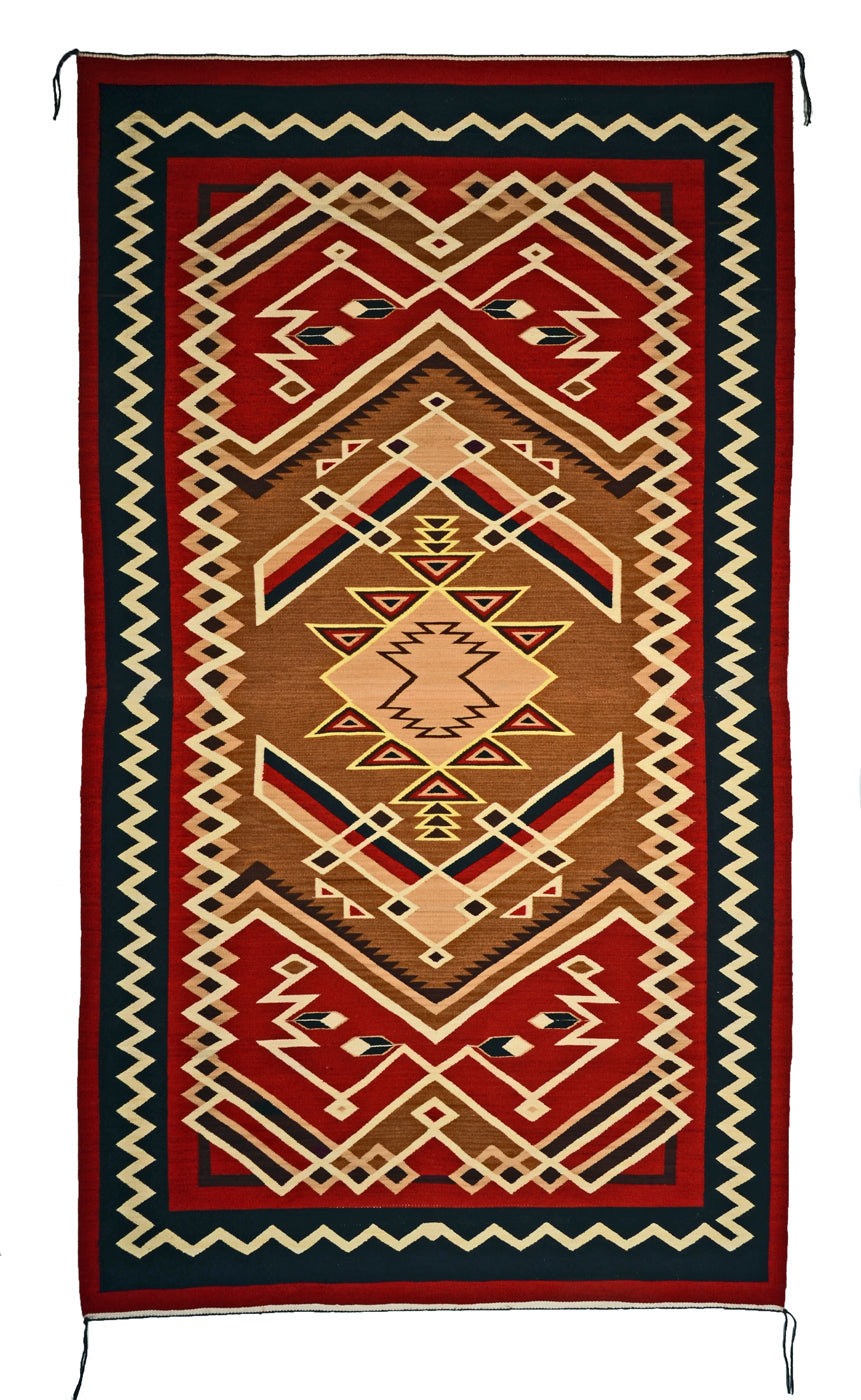 Crystal Navajo rug for sale : Geraldine Phillips : Churro 1612 : 49" x 86" - Getzwiller's Nizhoni Ranch Gallery